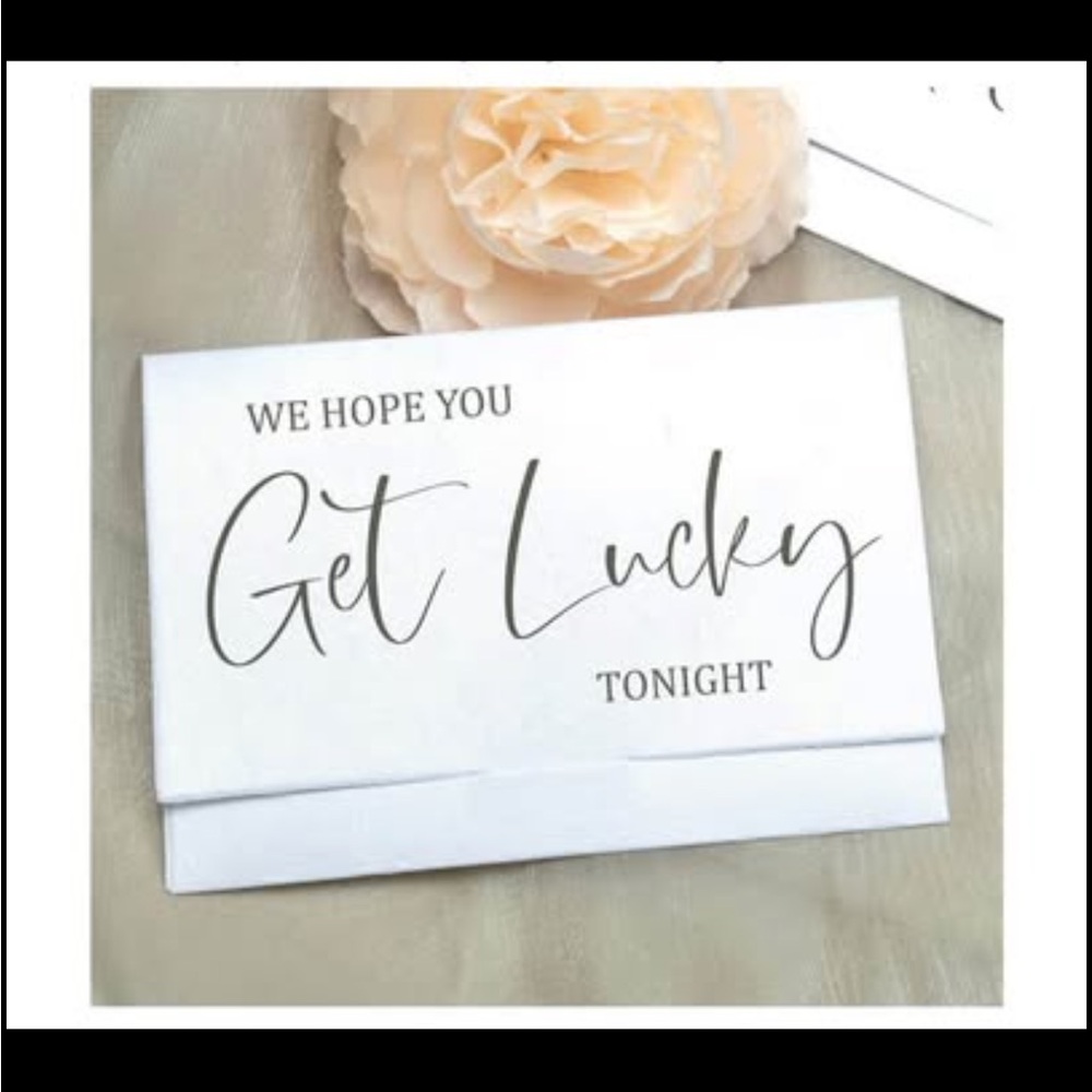 NEW 61 Pack Lottery Ticket Holders Wedding Favor, We Hope You Get Lucky Tonight